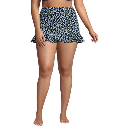 Women's Ruffle Hem Mini Swim Skirt