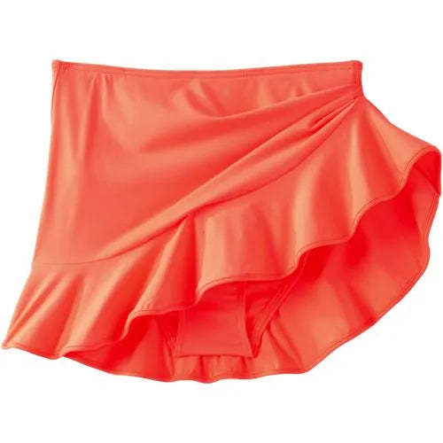Women's Ruffle Hem Mini Swim Skirt