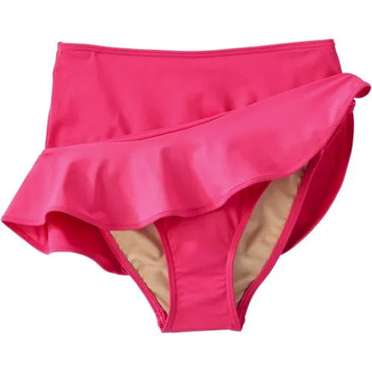 Women's Ruffle Hem Mini Swim Skirt