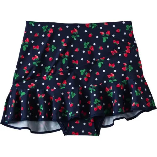 Women's Ruffle Hem Mini Swim Skirt