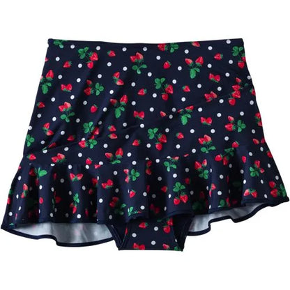 Women's Ruffle Hem Mini Swim Skirt