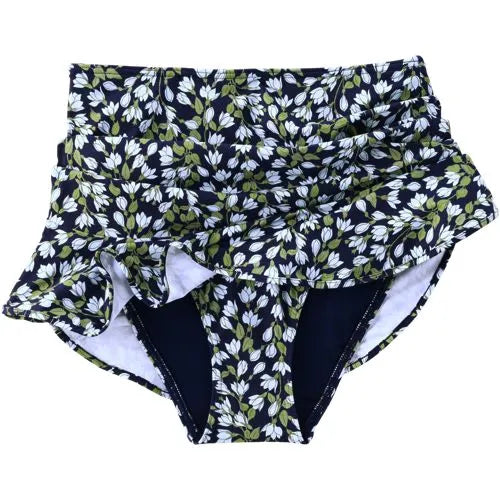 Women's Ruffle Hem Mini Swim Skirt