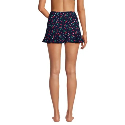 Women's Ruffle Hem Mini Swim Skirt