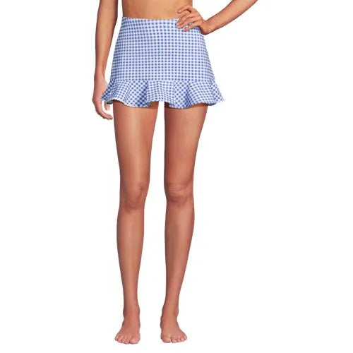 Women's Ruffle Hem Mini Swim Skirt