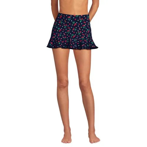 Women's Ruffle Hem Mini Swim Skirt