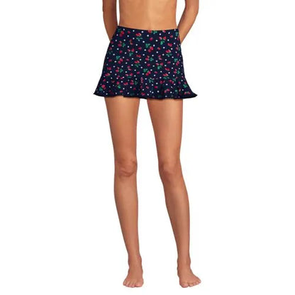 Women's Ruffle Hem Mini Swim Skirt