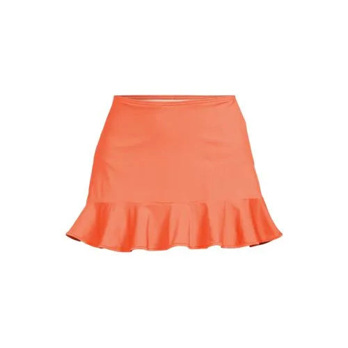 Women's Ruffle Hem Mini Swim Skirt