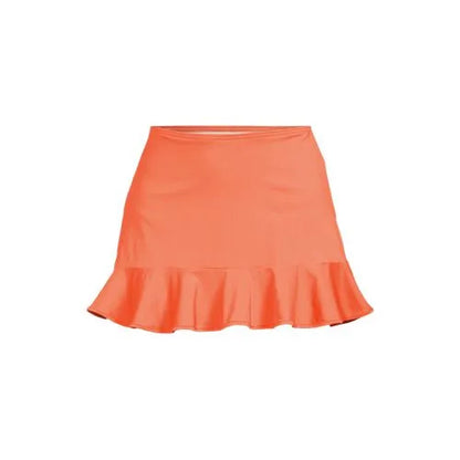Women's Ruffle Hem Mini Swim Skirt