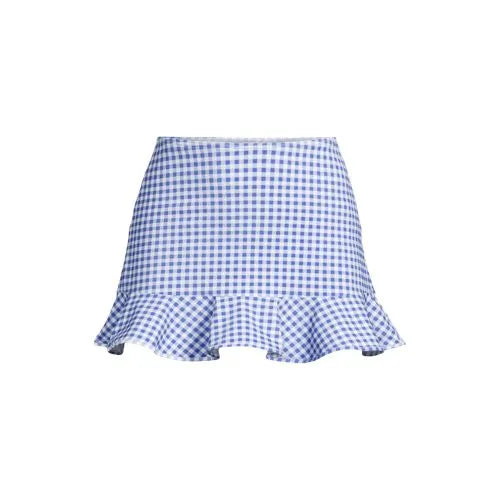 Women's Ruffle Hem Mini Swim Skirt