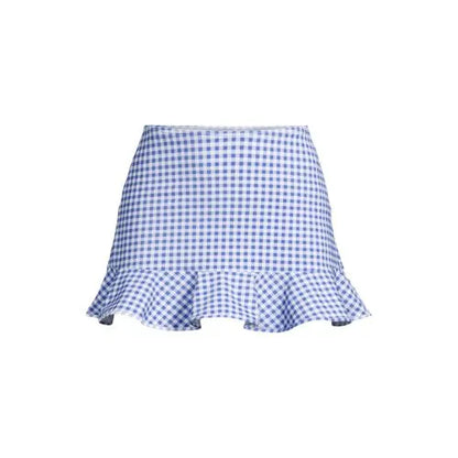 Women's Ruffle Hem Mini Swim Skirt