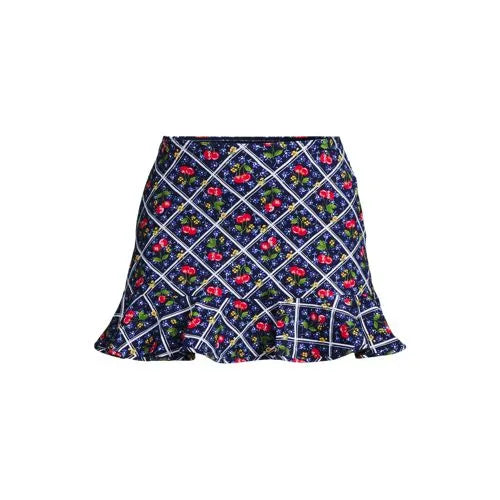 Women's Ruffle Hem Mini Swim Skirt