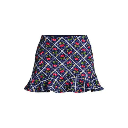 Women's Ruffle Hem Mini Swim Skirt