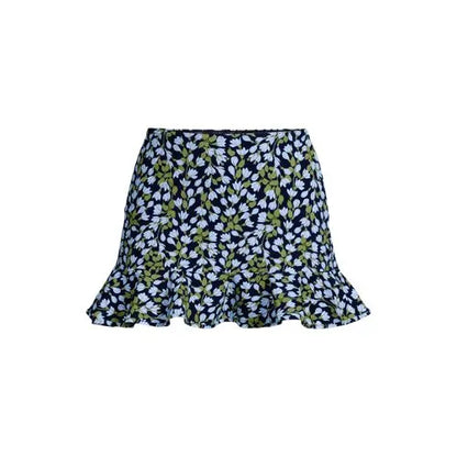 Women's Ruffle Hem Mini Swim Skirt