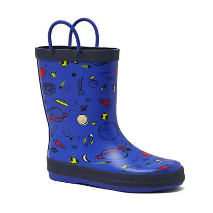 Kids Pull On Splash Rubber Rain Boots