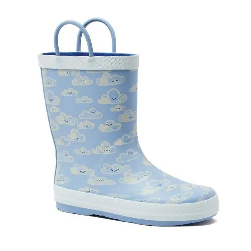 Kids Pull On Splash Rubber Rain Boots