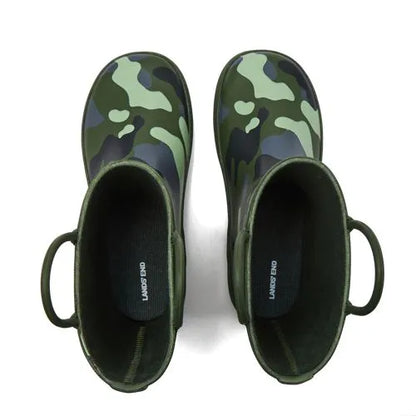 Kids Pull On Splash Rubber Rain Boots