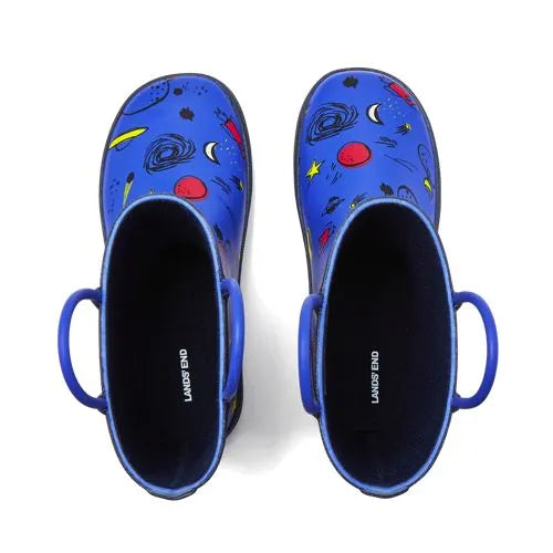 Kids Pull On Splash Rubber Rain Boots