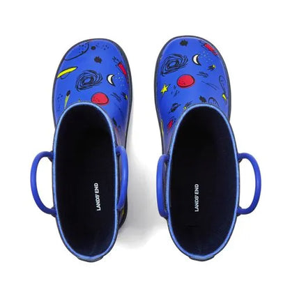 Kids Pull On Splash Rubber Rain Boots