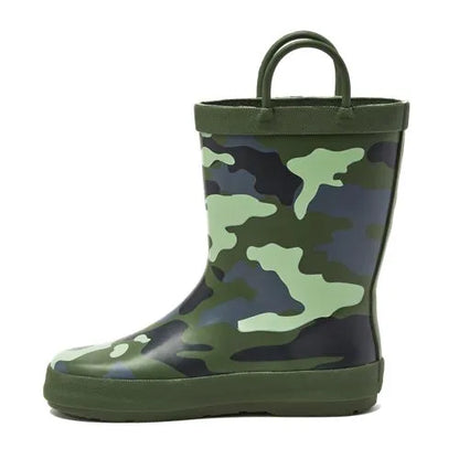 Kids Pull On Splash Rubber Rain Boots