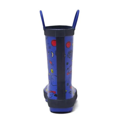Kids Pull On Splash Rubber Rain Boots