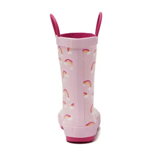 Kids Pull On Splash Rubber Rain Boots