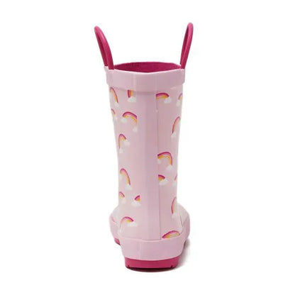 Kids Pull On Splash Rubber Rain Boots