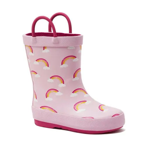 Toddlers Pull On Splash Rubber Rain Boots
