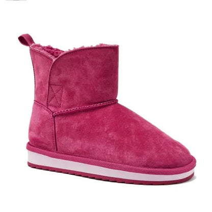 Kids Lined Suede Indoor Outdoor Boots