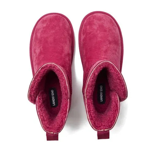Kids Lined Suede Indoor Outdoor Boots
