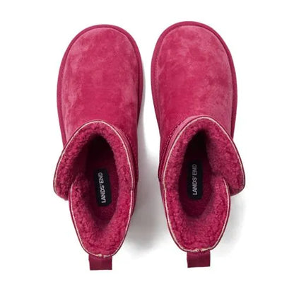 Kids Lined Suede Indoor Outdoor Boots