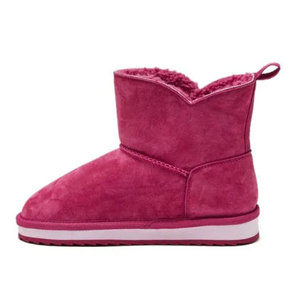 Kids Lined Suede Indoor Outdoor Boots