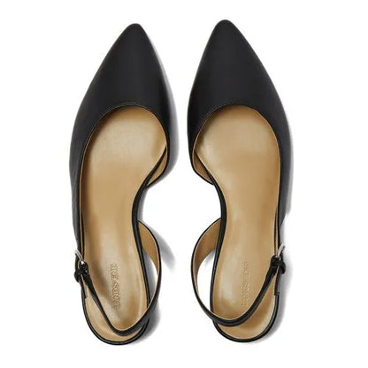Women's Leather Slingback Low Heels