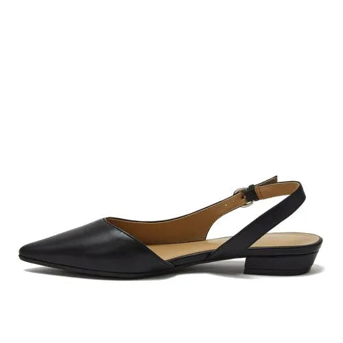 Women's Leather Slingback Low Heels