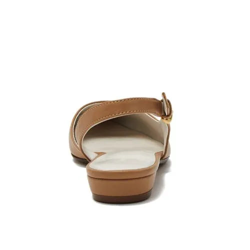 Women's Leather Slingback Low Heels