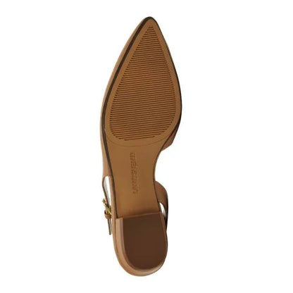 Women's Leather Slingback Low Heels