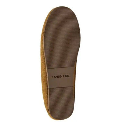 Women's Fuzzy Lined Suede Moccasin Slippers