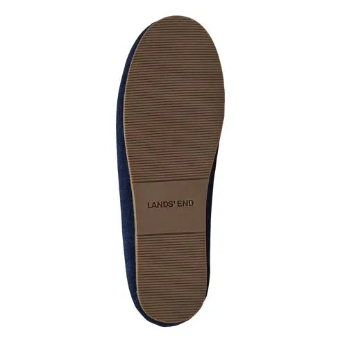 Women's Fuzzy Lined Suede Moccasin Slippers