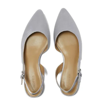 Women's Satin Slingback Low Heels