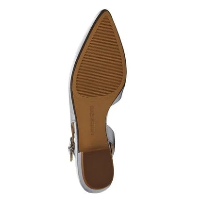 Women's Satin Slingback Low Heels