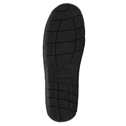 Men's Fuzzy Lined Suede Moccasin Slippers