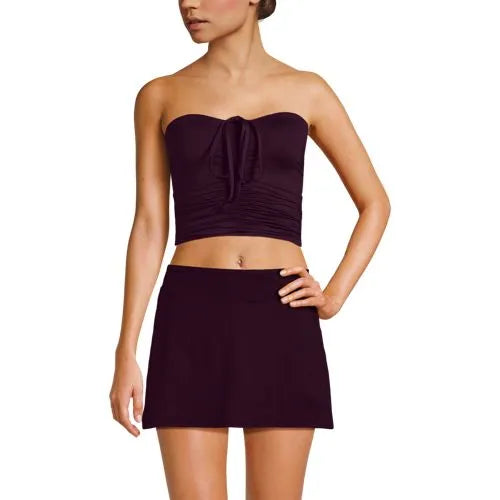 Women's Ruched Halter Midkini Top