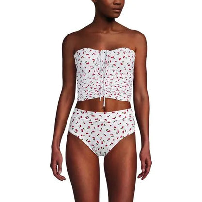 Women's Ruched Halter Midkini Top