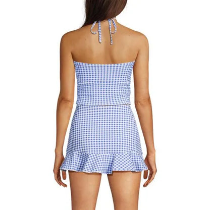 Women's Ruched Halter Midkini Top
