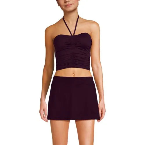 Women's Ruched Halter Midkini Top