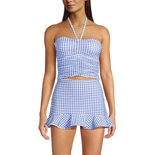 Women's Ruched Halter Midkini Top