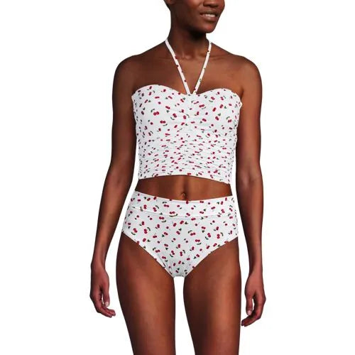 Women's Ruched Halter Midkini Top