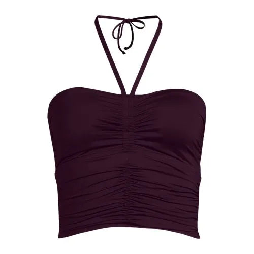 Women's Ruched Halter Midkini Top