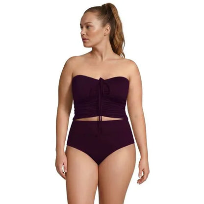 Women's Ruched Halter Midkini Top