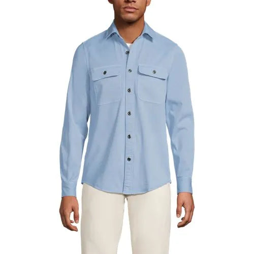 Men's Tall Sun Washed Overshirt