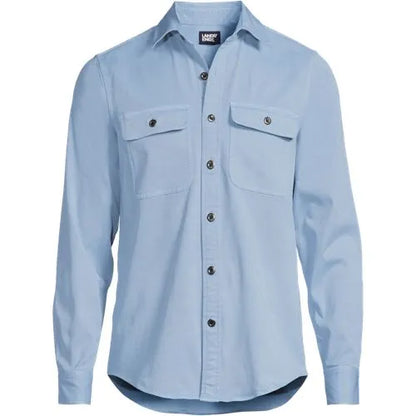Men's Tall Sun Washed Overshirt